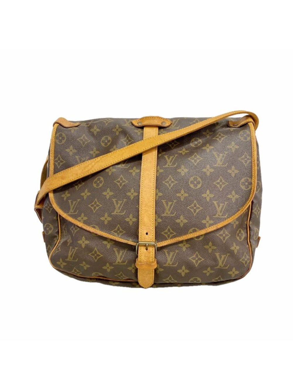 Louis Vuitton Shoulder Bag Monogram Saumur 35 Brown